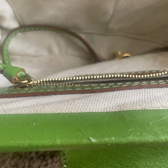 Michael Kors Green Crocodile Print Shoulder Handbag - Picture 14 of 16